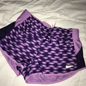 Nike purple patterned running short-shorts